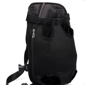 Pet (cat/dog) black open backpack